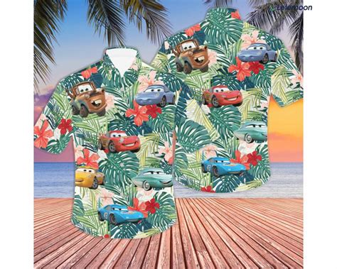Cars Group Hawaiian Shirt Car Aloha Shirt Lelemoon