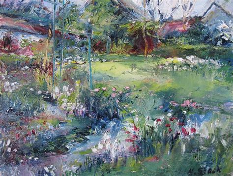 Spring Flowers Monets Garden Mixed Media By Niamh Slack Pixels