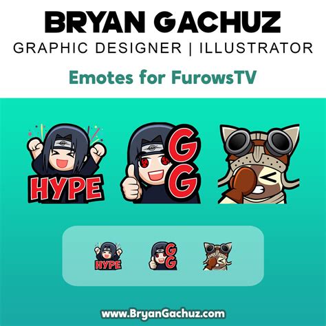 Itachi Anime Shinobi Emotes Twitch Emote Pack Streamer Emotes