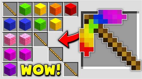 Minecraft Steve Saga How To Make The Rainbow Pickaxe Insane