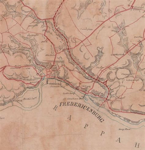Stafford County Virginia 1863 Old Wall Map With Homeowner Etsy