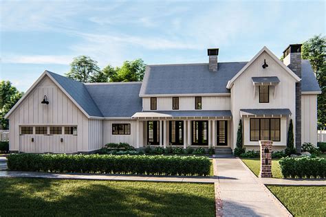 Classic Farmhouse With Two Story Great Room 62728dj Architectural