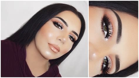 Neutral Glitter And Glam Half Cut Crease Makeup Look Soft Glam