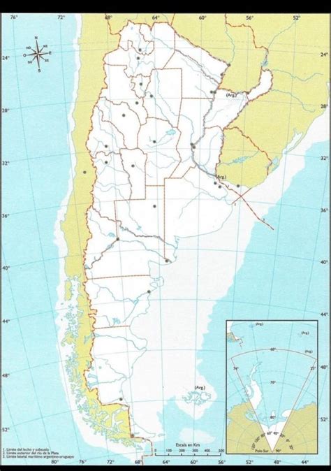 En Un Mapa De Argentina Señalar Provincias Con Sus Capitales Y Países
