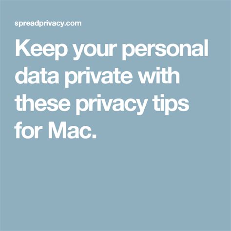 Keep Your Personal Data Private With These Privacy Tips For Mac
