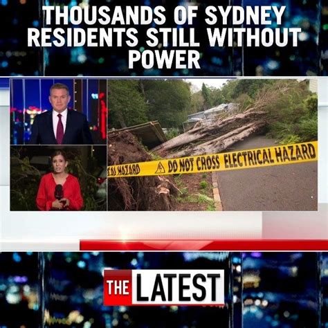 Thousands Of Sydney Homes Remain Without Power After Severe Storms