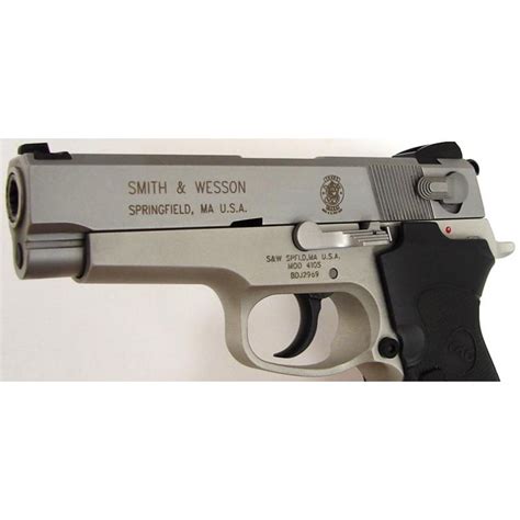 Smith And Wesson 410s 40 Sandw Caliber Pistol Stainless Steel Model With