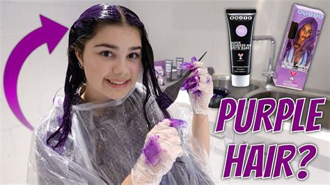 Dying My Hair Purple Graces Room Youtube