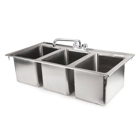 Getting a portable sink or any 2 compartment sink, 3 compartment sink or garden sink for your garden/yard use is a first step to boosting proper hygiene and health everywhere. Faucet 3 Compartment Sink from Sears.com