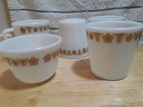 Set Of 4 1 PYREX Coffee Cups Collectors Weekly
