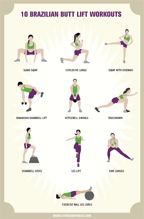 10 brazilian butt lift workouts fitness republic