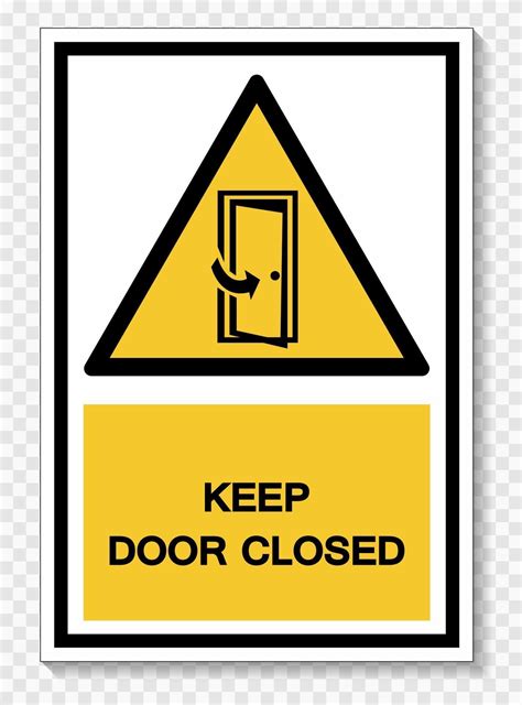 Keep Door Closed Symbol Sign Isolate On White Backgroundvector