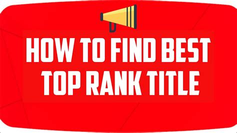 How To Find Best Title For Youtube Video Youtube