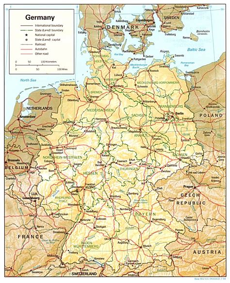 Click on the germany and netherlands map to view it full screen. Landkarte Deutschland (Reliefkarte) : Weltkarte.com ...
