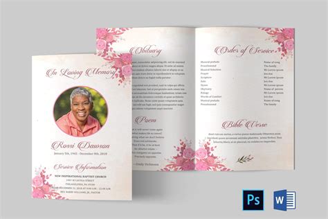 Brochure Design Brochure Template Brochure Cover Obituaries Ideas