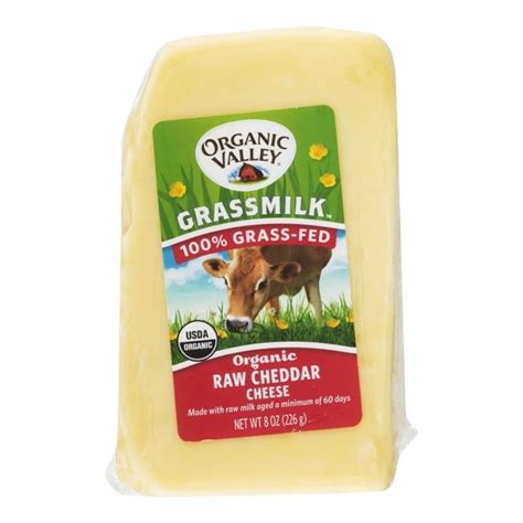 Organic Valley Deli Grassmilk Raw Cheddar Oz