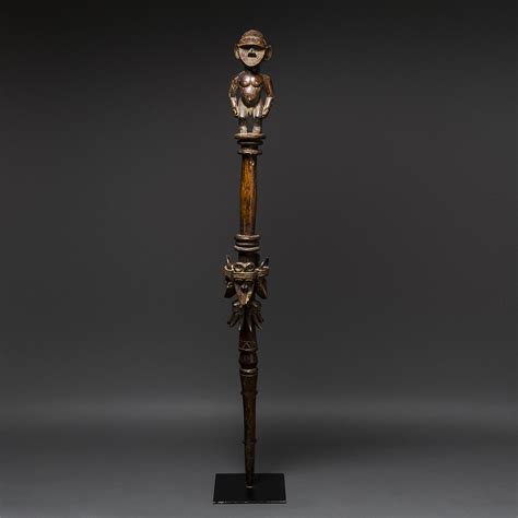Toma Wooden Ceremonial Staff - Barakat Gallery Store
