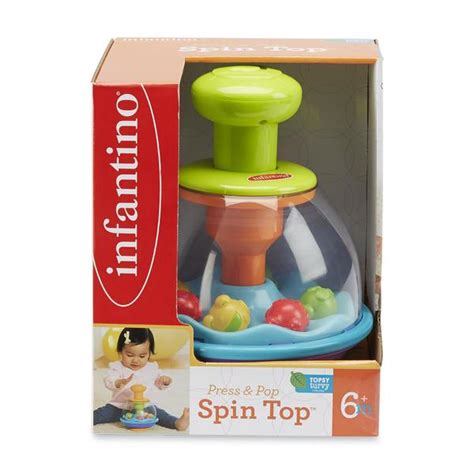 Infantino Infants Press And Pop Spin Top Baby Baby Gear Baby Toys