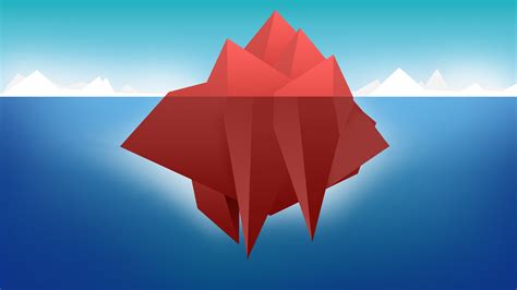 Red Minimal Iceberg 1920 X 1080 Hdtv 1080p Wallpaper