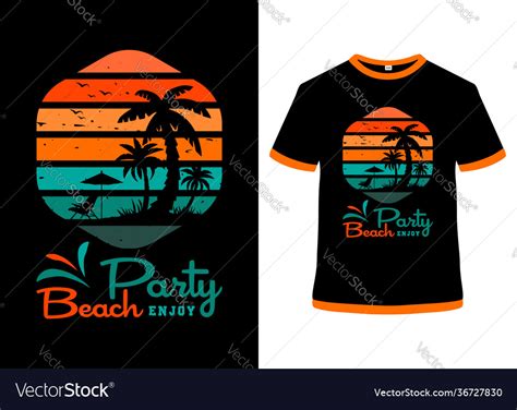 summer t shirt design royalty free vector image