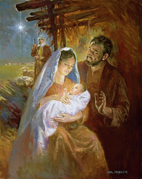 Nativity Painting By Hal Frenck Pixels