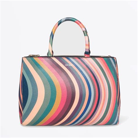 Ps Paul Smith Swirl Print Leather Tote Mr And Mrs Stitch