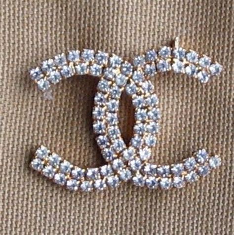Coco Chanel Pin Rhinestones