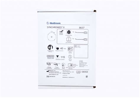 Medtronic Vascular 8637 20 Medtronic Synchromed Ii Programmable Pump