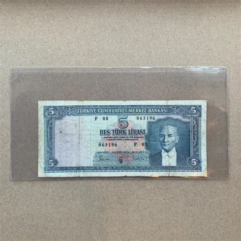 Mustafa Kemal Ataturk Banknote Turkish L Lira Currency