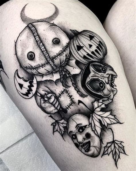 Tatuagens Inspiradas Em Filmes De Terror Halloween Tattoos Sleeve Movie Tattoos Scary Tattoos