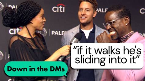 This Is Us Stars Share Cheeky Responses To Each Other E News Youtube