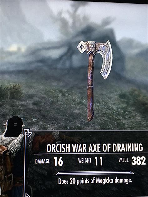 Didnt Know They Redesigned The Orcish War Axe Rskyrim