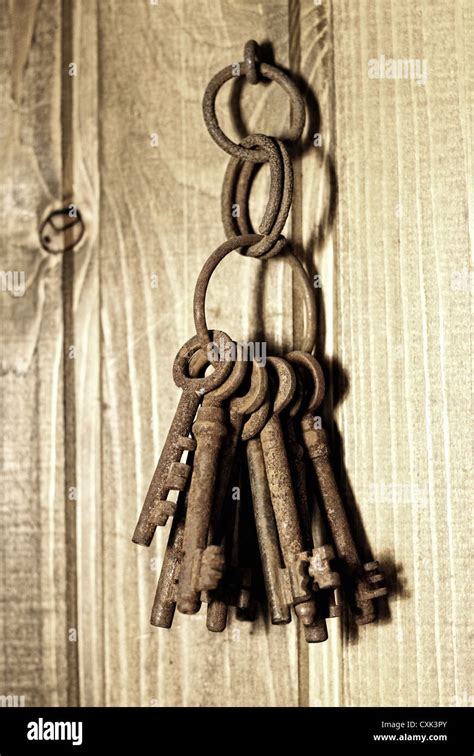 Bunch Of Old Keys Stock Photo Alamy