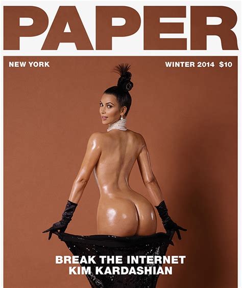 Fotos Da Kim Kardashian Pelada Na Polemica Revista Americana Paper