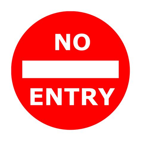 No Entry Sign Illustration 27155917 Png
