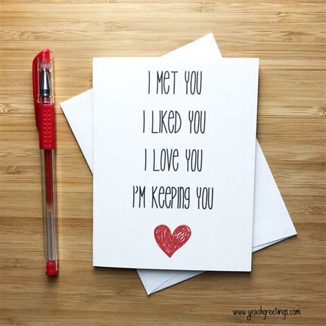 We've got all the inspo for quick cards that still look cute. Cute Love Card, Anniversary Card, , Love Greeting Cards ...