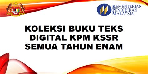 Kementerian pendidikan malaysia (kpm) telah membuat ketetapan agar semua murid di sekolah asrama dan kolej vokasional kpm dibenarkan untuk pulang bermalam pada hujung minggu atau cuti umum mulai 9 oktober 2020. KOLEKSI Buku Teks Digital Kpm KSSR SEMUA TAHUN ENAM - My ...