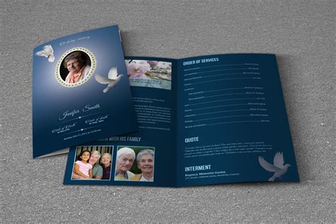 Funeral Program Template Ms Word And Photoshop Template 734425