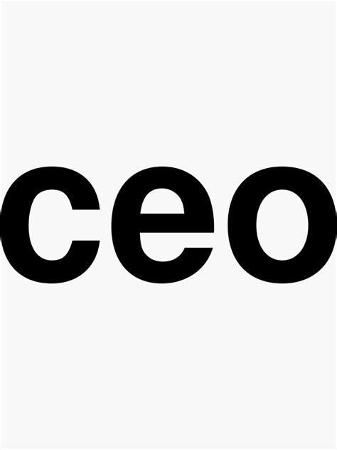 Ceo Sticker For Sale By Ninov94 Redbubble