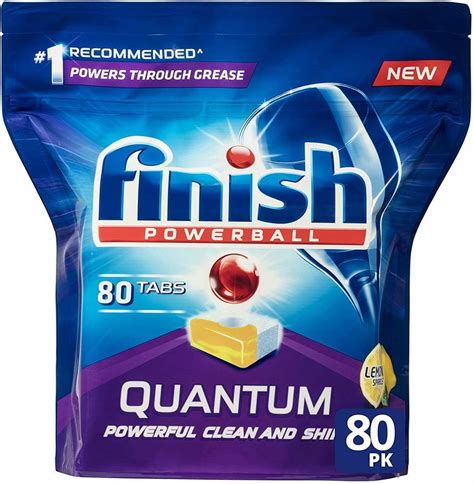 Finish Quantum Dishwasher Tablets 5x80 Pack 0161 Each Finish Dishwasher Rinse Aid 5x250ml