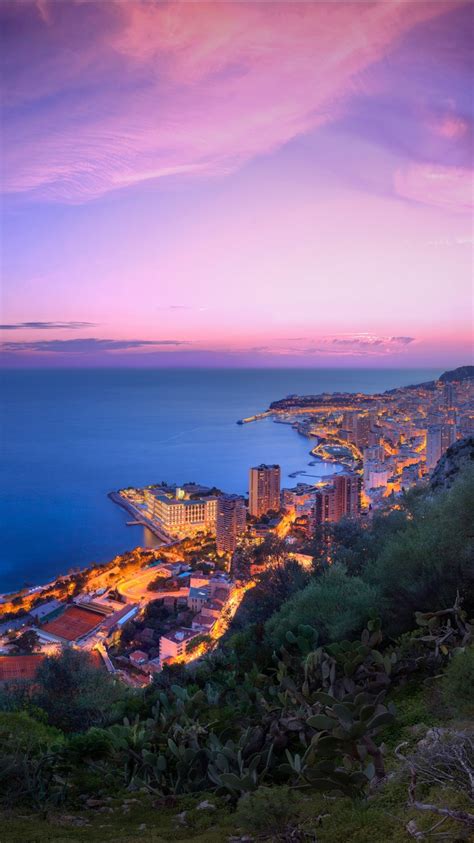 Monaco Winter Sunset Cityscape 4k 8k Wallpapers Hd