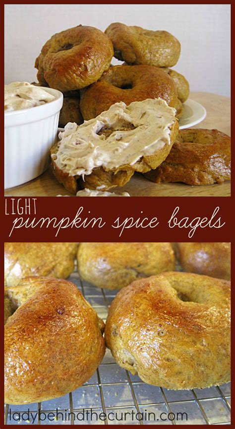 Light Pumpkin Spice Bagels