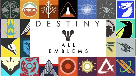 Destiny Beta All Emblems 137 Exotic Legenday Rare Full Unlocks