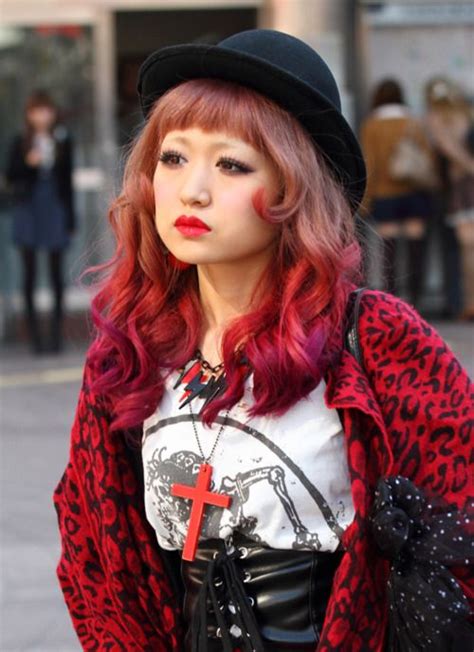I Love Fruits Fashion Hair Color Auburn Dyed Red Hair Dip Dye Hair