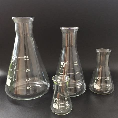 2021 High Quality Triangle Glass Flask Conical Flask Erlenmeyer Flask