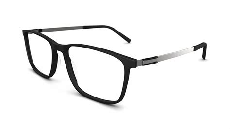 Specsavers Mens Glasses Tech Specs 12 Black Geometric Plastic