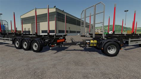 Fs19 Fliegl Timber Runner Wide With Autoload Wood 1100 Fs 19