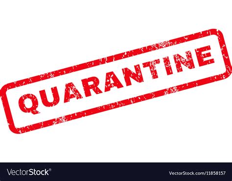 Quarantine Rubber Stamp Royalty Free Vector Image