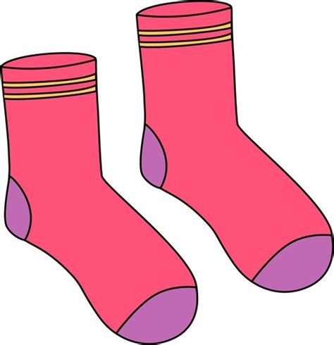 Pink Pair Of Socks Clip Art Pink Pair Of Socks Image Clip Art Sock