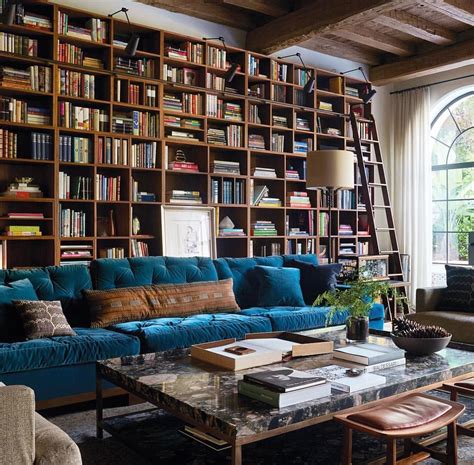 There’s a whole lot to like about this living room. Home Library Design